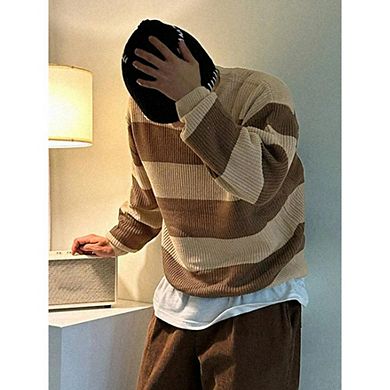 Two Tone Drop Shoulder Sweater