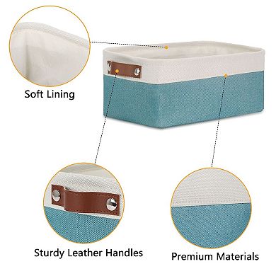 Fabric Storage Baskets for Shelves Closets Office Gift