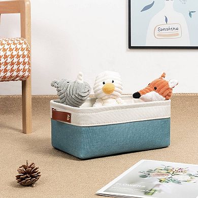 Fabric Storage Baskets for Shelves Closets Office Gift