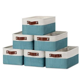Fabric Storage Baskets for Shelves Closets Office Gift