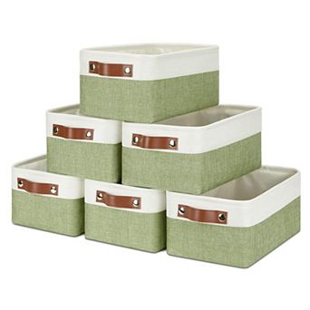 Fabric Storage Baskets for Shelves Closets Office Gift
