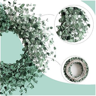 24" Boxwood Wreath Everyday Greenery Front Door Wedding Decor