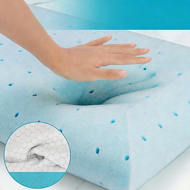 Memory Foam Side Sleeper Pillow Washable Breathable Mesh Cover