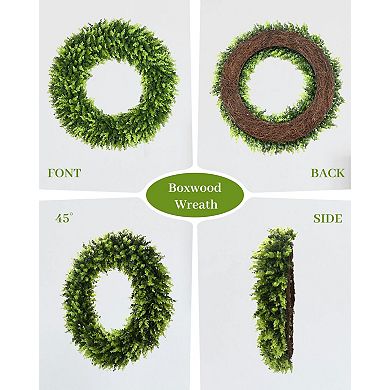 32'' Artificial Boxwood Wreath Summer Wedding Mother Festival