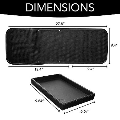 Couch Armrest Organizer with Detachable Snack Tray