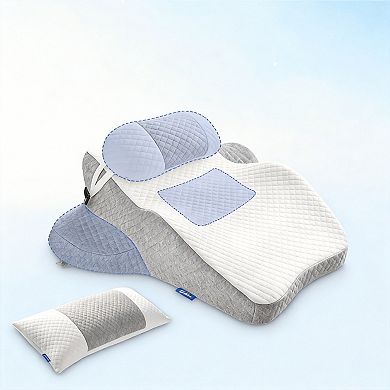 Multi-Positional Wedge Pillow Scientific Zoning Shoulder Memory Foam