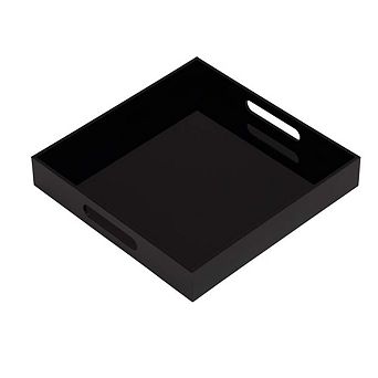 Sturdy Serving Tray with Handles for Coffee Appetizer Breakfast Vanity Ottoman