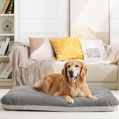 Super Soft Foam Pet Bed Anti-Slip Removable Washable Cover 39x33"