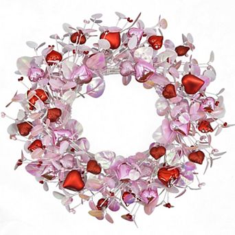 20" Wreath Heart Eucalyptus Door Wall Decor Wedding Mother Festival