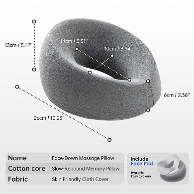 Face Down Pillow Massage Headrest Vitrectomy Recovery Removable Cover