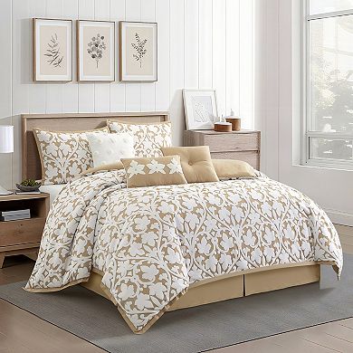 Nanshing Adoria Floral Comforter Set with Shams