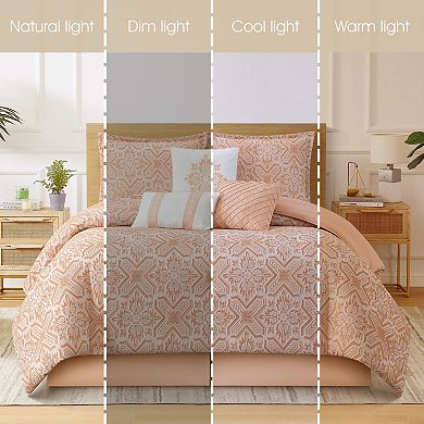 Nanshing Blaze Jacquard Comforter Set with Shams