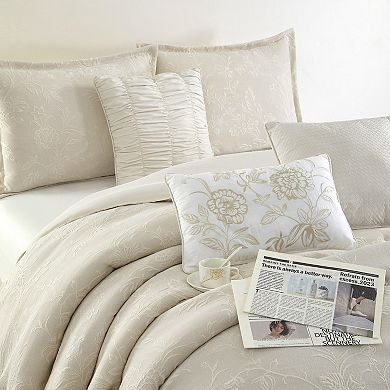Nanshing Bristol 7-Piece Floral Jacquard Comforter Set