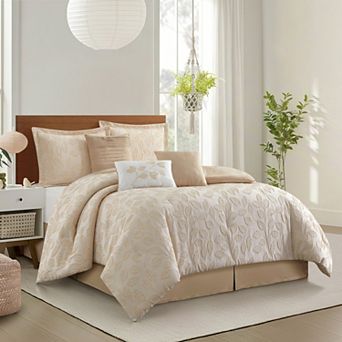 Nanshing Kyro Leaves 7 pc Comforter Set