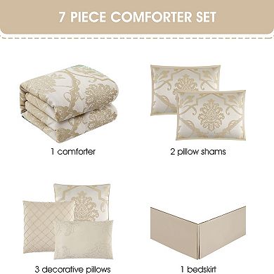 Nanshing Madden Jacquard 7-Piece Comforter Set