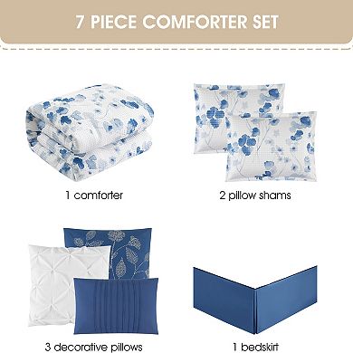 Nanshing Micah Floral Comforter Set with Shams
