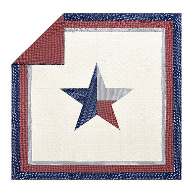 Modern Heirloom Texas Lone Star Quilt Set with Shams