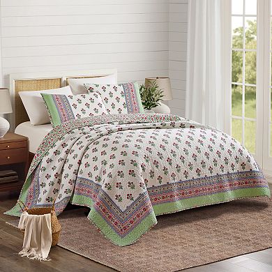 Modern Heirloom Serena Floral Quilt Set with Shams
