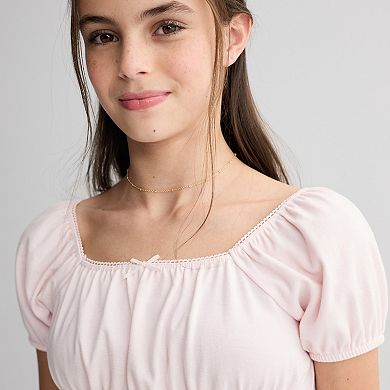 Girls 6-20 Plus Size SO® Cap Sleeve Top in Regular & Plus Size
