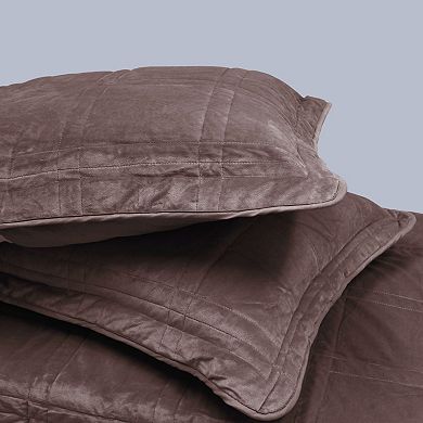 Serenta 3-Piece Box Quilted Micromink Bedspread Set