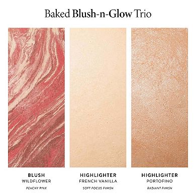 Baked Blush and Glow Powder Blush & Highlighters Trio