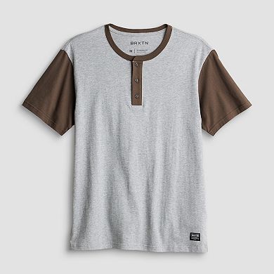 Men's Brixton Stock Short Sleeve Baseball Henley