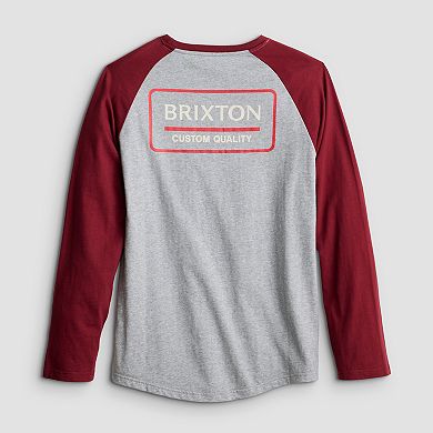 Men's Brixton Palmer Long Sleeve Baseball Raglan Tee