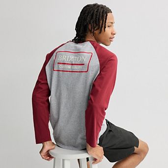 Men's Brixton Palmer Long Sleeve Baseball Raglan Tee