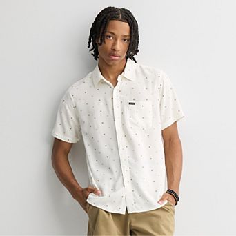 Men's Brixton Capital Print Short Sleeve Woven Shirt