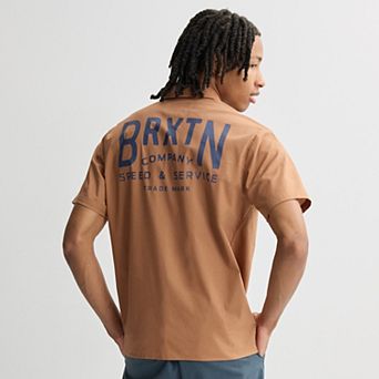 Men's Brixton Capital Print Short Sleeve Woven Shirt