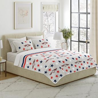 Lavish Home Stars Quilt Set with Shams