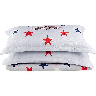 Lavish Home Stars Quilt Set with Shams