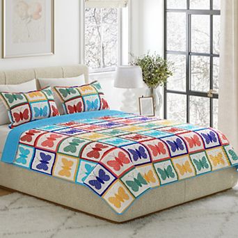 Lavish Home Quilt Set with Shams