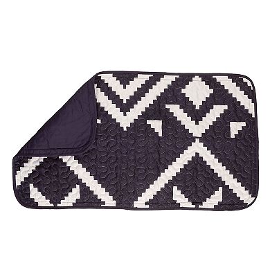 Lavish Home Geometric Quilt Set with Shams