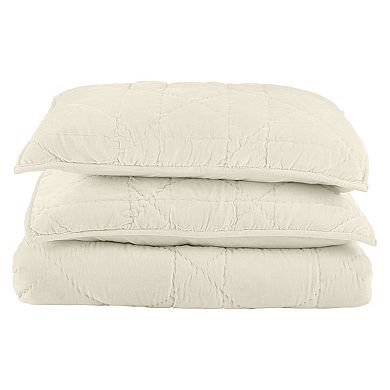 Lavish Home 3-Piece Quilt Set with Sham
