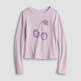 Girls 6-16 SO® Adaptive Long Sleeve Graphic Baby Tee