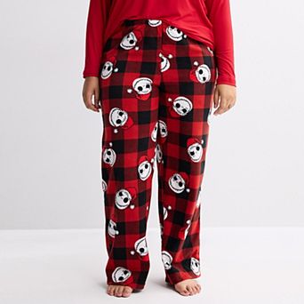Plus Size Disney's Nightmare Before Christmas "Buffalo Jack" Micro Fleece Pajama Pants