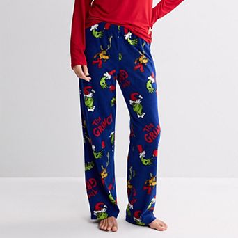Women's Grinch "Grinch Tidings" Micro Fleece Pajama Pants