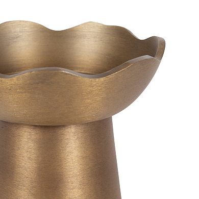 Alessia Metal Pillar Candle Holder Set