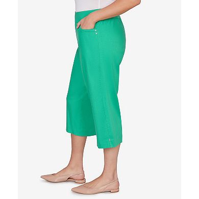 Plus Size Alfred Dunner Smooth Waist Easy Pull-On Capri Pants