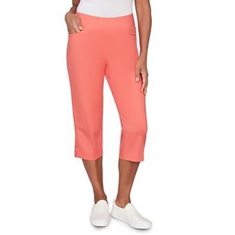 Plus Size Alfred Dunner Smooth Waist Easy Pull-On Capri Pants