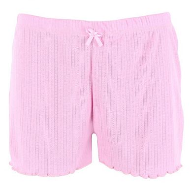 Love to Sleep Ladies Pointelle 2 Piece Pajama Pant Set