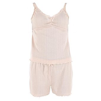 Love to Sleep Ladies Pointelle 2 pc Pajama Pant Set