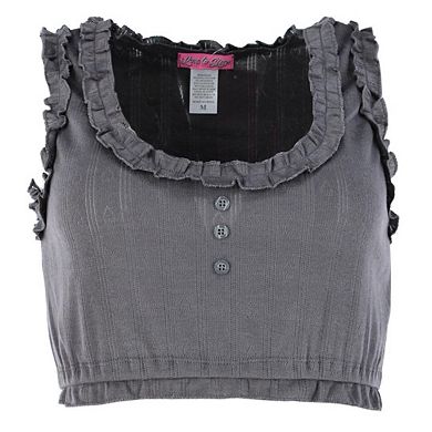 Love to Sleep Ladies Pointelle Crop Tank Pajama Set