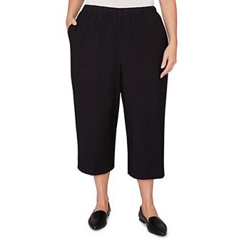 Plus Size Alfred Dunner Relaxed Pull-On Capri Pants