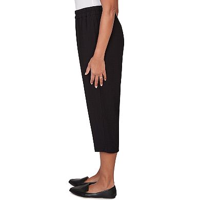 Plus Size Alfred Dunner Paisley Embroidered Relaxed Capri Pants