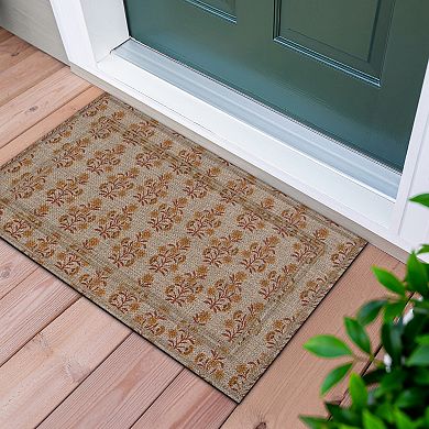 Apache Mills Rustic Dollop Floral Doormat