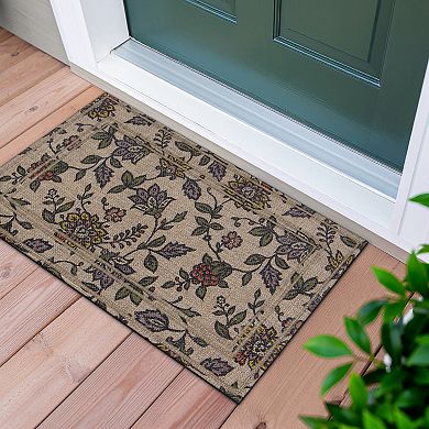 Apache Mills Garden Floral Entrance Doormat
