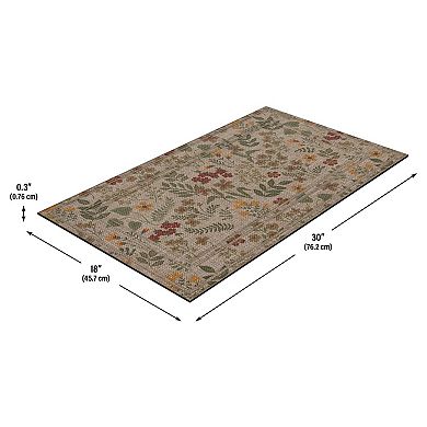 Apache Mills Tranquil Floral Entrance Doormat