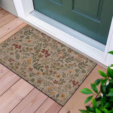 Apache Mills Tranquil Floral Entrance Doormat